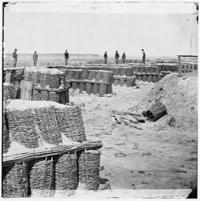80 - Petersburg, Virginia. Gabioned parapet of 'Fort Hell'. (Fort Sedgwick)