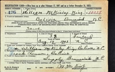 William Mckinley > King, William Mckinley