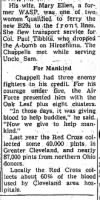 Jack and Mary Ellen Chappell /Newspaper Article on BLOOD DRIVE.