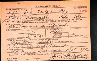 Joe Walter > May, Joe Walter