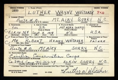 Luther Wayne > Whitaker, Luther Wayne