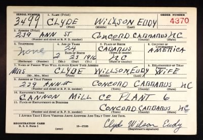 Thumbnail for Clyde Wilson > Eudy, Clyde Wilson