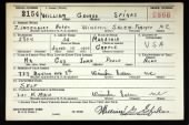 US, WWII Draft Registration Cards, 1940 record example