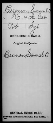 Samuel O > Bereman, Samuel O (Pvt)