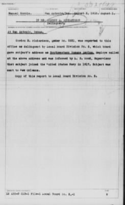 Old German Files, 1909-21 > Gordon E. Richardson (#8000-255408)