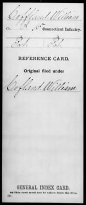 William > Coffland, William (Pvt)