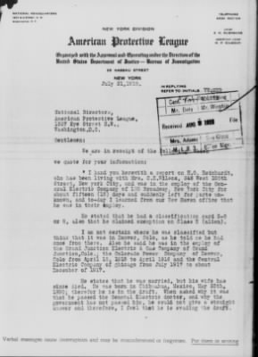 Old German Files, 1909-21 > H. C. Reinhardt (#8000-255443)
