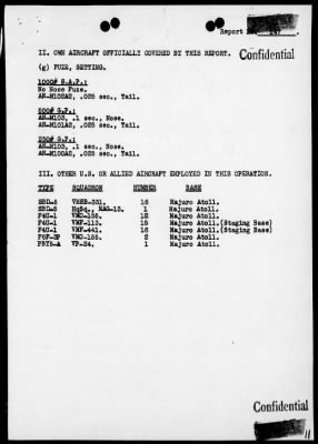 Thumbnail for VMSB-231 > ACA Reps Nos 146-156-Air opers against the Marshall Islands, 8/29/44-9/6/44