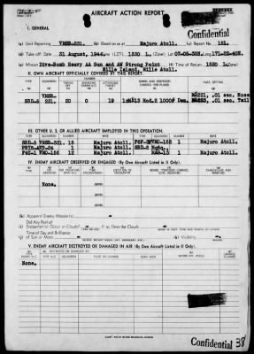Thumbnail for VMSB-231 > ACA Reps Nos 146-156-Air opers against the Marshall Islands, 8/29/44-9/6/44