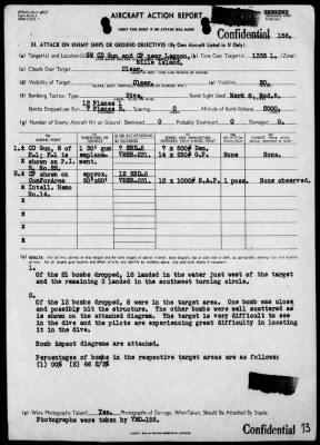 VMSB-231 > ACA Reps Nos 146-156-Air opers against the Marshall Islands, 8/29/44-9/6/44