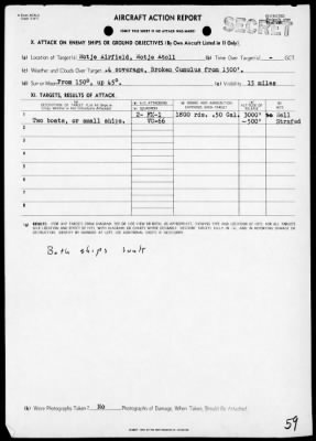 VC-66 > ACA Reps Nos 1-13 - Air opers against the Marshall Islands, 2/6-21/44