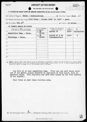 VC-66 > ACA Reps Nos 1-13 - Air opers against the Marshall Islands, 2/6-21/44