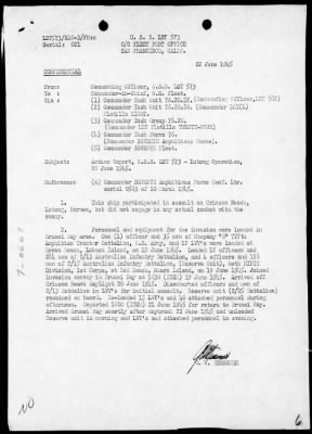 COMTASK-GROUP 76.20 > Rep of opers in the assault landings in the Brunei Bay Area, Borneo, 6/17-29/45