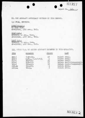 Thumbnail for VMSB-231 > ACA Reps Nos 140 & 143-144-Air opers against the Marshall Islands, 8/12-25/44