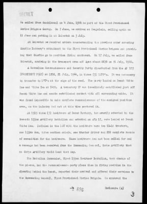 Thumbnail for MAR, FIRST 155mm HOWITZER BN, CORPS ARTY, III PHIB CORPS HDQTRS > Rep of opers in the invasion & occupation of Guam Island, Marianas, 7/21/44-8/10/44