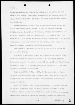 MAR, FIRST 155mm HOWITZER BN, CORPS ARTY, III PHIB CORPS HDQTRS > Rep of opers in the invasion & occupation of Guam Island, Marianas, 7/21/44-8/10/44