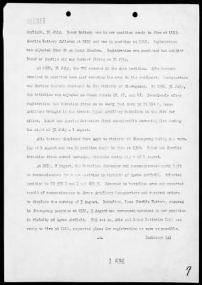 MAR, FIRST 155mm HOWITZER BN, CORPS ARTY, III PHIB CORPS HDQTRS > Rep of opers in the invasion & occupation of Guam Island, Marianas, 7/21/44-8/10/44