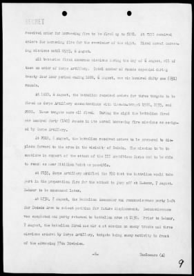 MAR, FIRST 155mm HOWITZER BN, CORPS ARTY, III PHIB CORPS HDQTRS > Rep of opers in the invasion & occupation of Guam Island, Marianas, 7/21/44-8/10/44