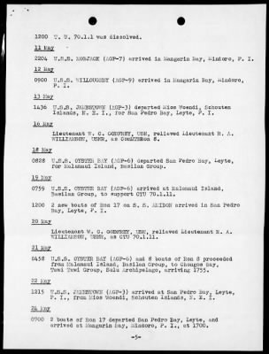 COM MTB RON's, 7th FLEET > War Diary, 5/1-31/45