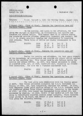 USS WALLACE L LIND > War Diary, 8/1-31/45