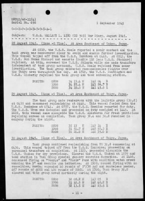 USS WALLACE L LIND > War Diary, 8/1-31/45