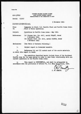 CINPAC > Report of operations in Pacific Ocean Area, May, 1945