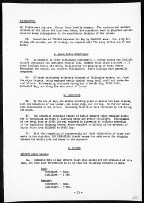 CINPAC > Report of operations in Pacific Ocean Area, May, 1945