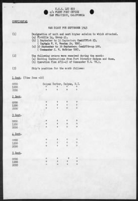 USS LST-833 > War Diary, 9/1-30/45