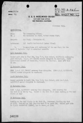 USS HAZELWOOD > War Diary, 9/1-30/45