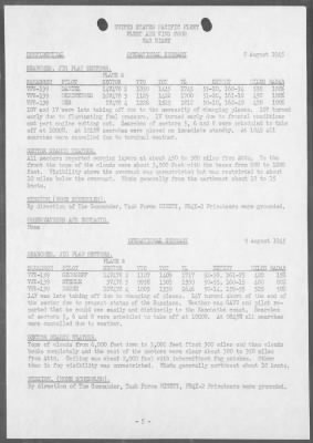 FLEET AIR WING 4 > War Diary, 8/1-31/45