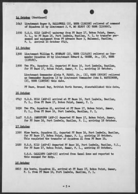 COM MTB RONs, PHILSEAFRON > War Diary, 10/1-31/45
