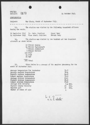 COM MOROCCAN TASK GROUP > War Diary, 9/1-30/45