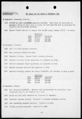 USS VAN VALKENBURGH > War Diary, 9/1-30/45