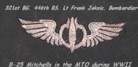 321st BG, 446th BS, Lt Frank Jaksic, Commissioned Bombardier, B-25 Mitchells, MTO