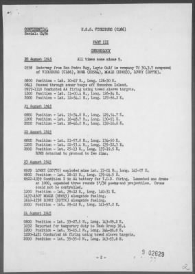 USS VICKSBURG > Report of operations in support of the occupation of Japan, 8/20/45 - 9/2/45