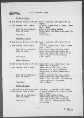 USS VICKSBURG > Report of operations in support of the occupation of Japan, 8/20/45 - 9/2/45