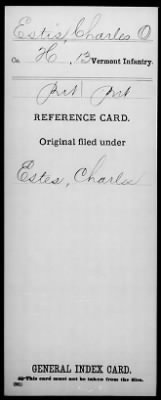 Charles O > Estis, Charles O (Pvt)