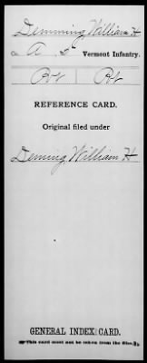 William H > Demming, William H (Pvt)