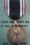 Lt McAllister, Shot-Down, 10 Dec. 1944 - POW, then KIA on 9 Jan. 1945