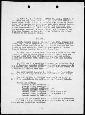 NOB, DUTCH HARBOR, ALASKA > War Diary, 9/10/41 to 12/31/45