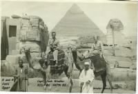 321stBG,447thBS, Capt. John "Jack" H Windler (Left) and his friend at Cairo, Egypt