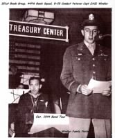 Returning from COMBAT, Capt Windler went on a BOND selling Tour. (Oct.'44)