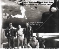 T/Sgt J Raymond Orechia, R/G with his Crew and the "Peg O'mMy Heart" B-25 MTO