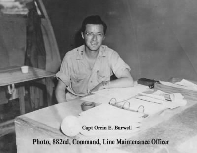 Thumbnail for 882nd Command > Officer Burwell - Line Maintenance Officer