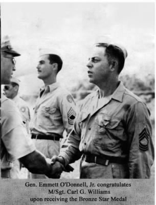 Thumbnail for 881st Other > Sergeant Williams Receiving Medal