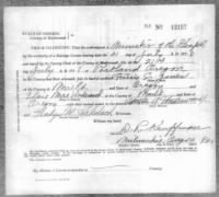 Marriage Certificate for Elsie Underwood and Ferris Jones