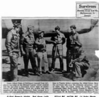 321st BG, 447th BS, Article about the "Shot-Down at Sea" experience /Newspaper Article