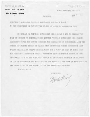 1946 - Ho Chi Minh Letter to President Truman