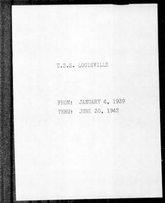 Louisville (CA-28) > 1939