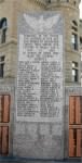 WWII War Memorial on the Corner of the Blackford County Courthouse Lawn in Hartford City, IN